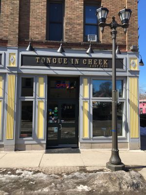 Outside at Tongue in Cheek in St Paul