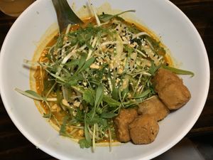 Red Curry with fried tofu  at Tongue in Cheek in St Paul