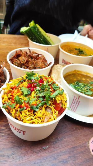 vegan combo at Bundobust in Manchester