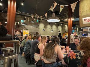 Seating area   at Bundobust in Manchester