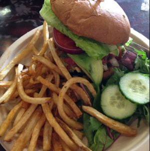 southwestern burger  at Sanctuary Vegan Cafe in Knoxville