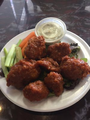 buffalo wings styled cauliflower! at Sanctuary Vegan Cafe in Knoxville