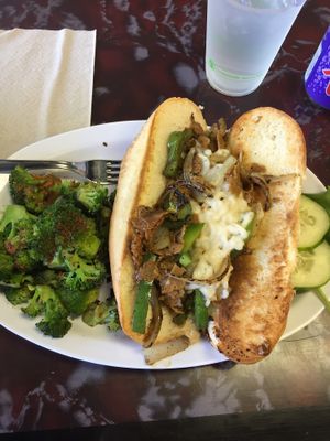 Philly cheesesteak  at Sanctuary Vegan Cafe in Knoxville