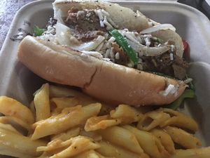 Vegan Philly Cheesesteak at Sanctuary Vegan Cafe in Knoxville