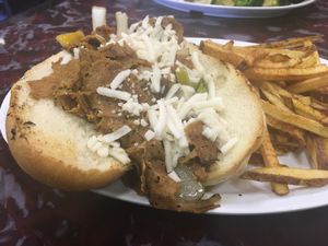 Philly cheesesteak at Sanctuary Vegan Cafe in Knoxville