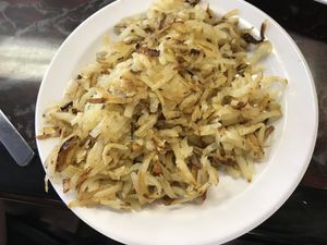 Hash browns at Sanctuary Vegan Cafe in Knoxville
