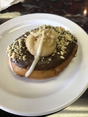 Peanut butter donut at Sanctuary Vegan Cafe in Knoxville