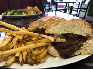 Nashville hot chikyn  at Sanctuary Vegan Cafe in Knoxville