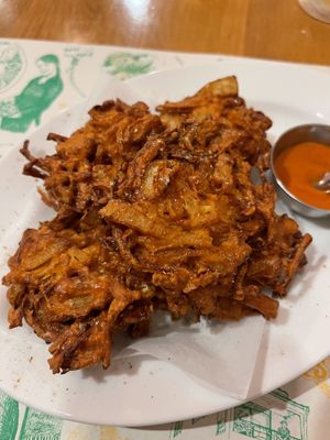 Onion bahji!!  at Aashirwad in Kanazawa