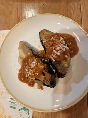 Stuffed aubergine with coconut  at Aashirwad in Kanazawa