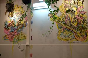 Walls at Aashirwad in Kanazawa