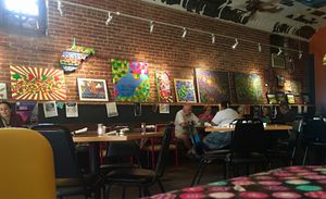 View inside the restaurant at Bluegrass Kitchen in Charleston