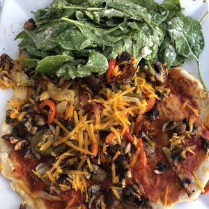 Crespizza at Vegano in Montreal