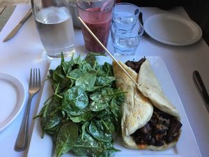 Beef burrito at Vegano in Montreal