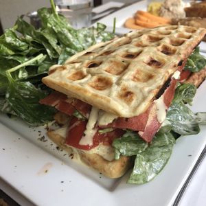 Wake and bacon at Vegano in Montreal