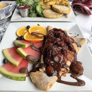 Crêpes at Vegano in Montreal