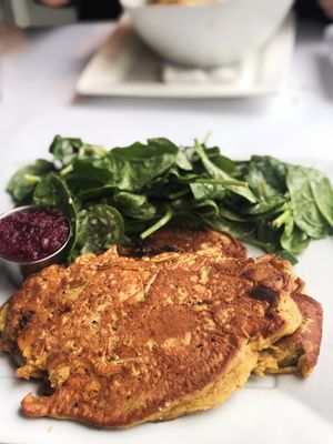 Omelet & Beet Ketchup ??‍♀️ at Vegano in Montreal