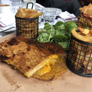 Grilled cheese at Vegano in Montreal