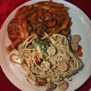 Duo Pasta du Chef at Vegano in Montreal