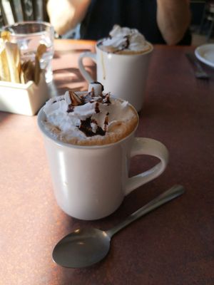 Mocha with whipped cream... It doesn't get any better than this at Vegano in Montreal
