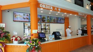 ordering counter at Touch Veggie Delight in Penang