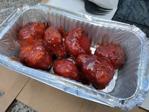 Really good cauli wings at Stoned Pizza in Dublin