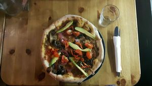 happy pizza at Stoned Pizza in Dublin