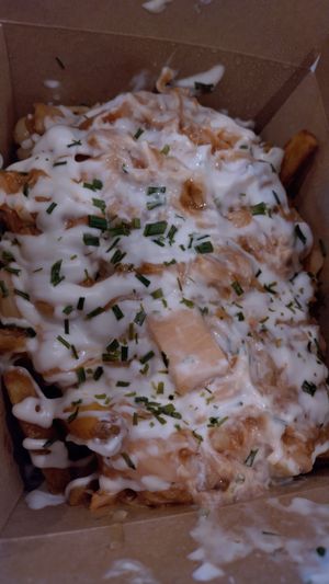 Vegan pulled pork fries at Stoned Pizza in Dublin