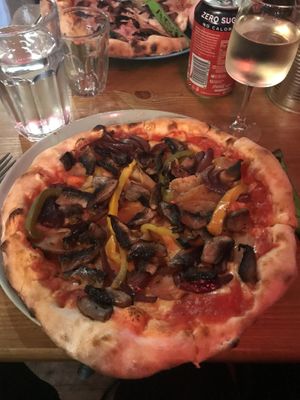 Lunch. Amazing vegan pizza. Best I have ever had!  at Stoned Pizza in Dublin