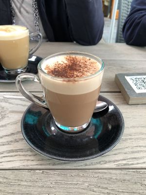 vegan hot chocolate  at The Apple Pie in Ambleside