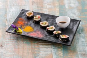 makiroll sushi
 at HappyRaw Natural Restaurant in Faenza