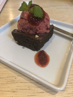 Chocolate brownie  at Mantra Gastronomia e Arte in Porto Alegre