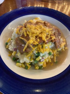 Vegan comfort bowl with chkn   at The Hollow in Albany