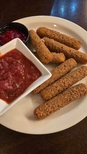 Vegan Mozzarella sticks at The Hollow in Albany