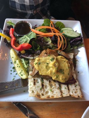 Seitan phili cheesesteak  at The Hollow in Albany