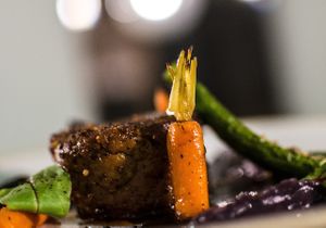 seitan steak at Alive in Vilnius