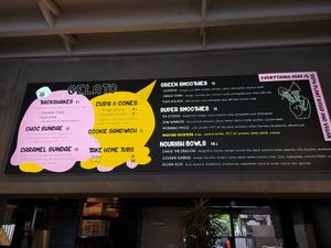 Menu at Girls and Boys in Fitzroy