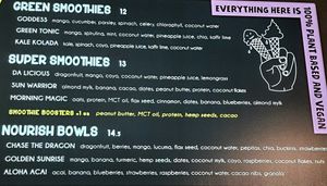 menu at Girls and Boys in Fitzroy