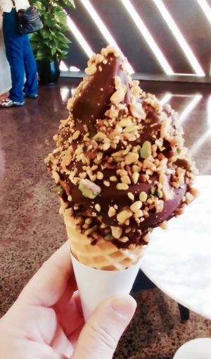 Big kid choc top with nuts at Girls and Boys in Fitzroy