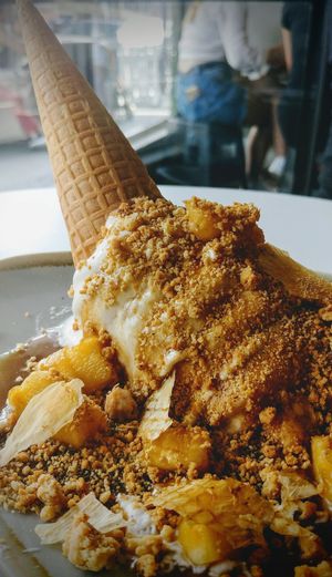 Pina colada pimped out soft serve  at Girls and Boys in Fitzroy