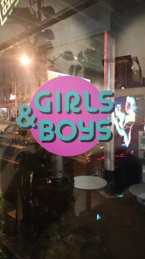 Signage at Girls and Boys in Fitzroy