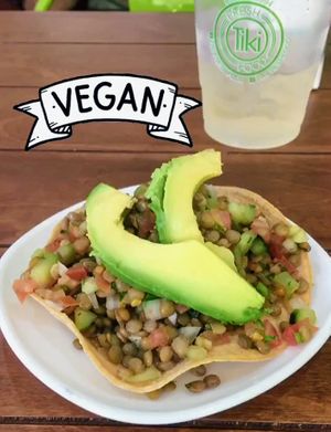 Lentil ceviche at Tiki Fresh Food in Puerto Penasco