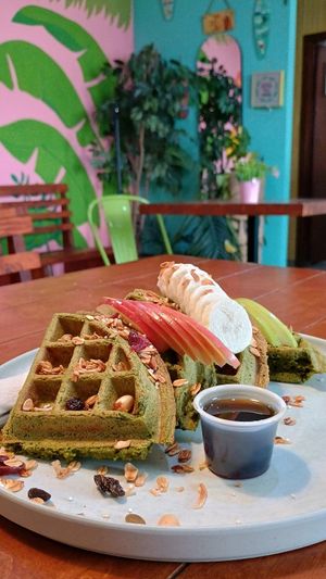 Waffle Hulk Vegan (special order) at Tiki Fresh Food in Puerto Penasco