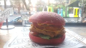 Morrissey burger at The b.east in Brunswick East