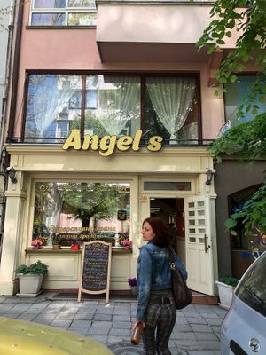 Front door  at Angel's in Varna