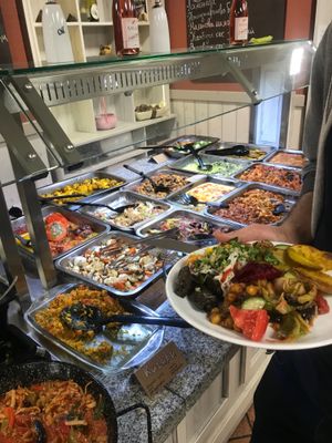 buffet at Angel's in Varna