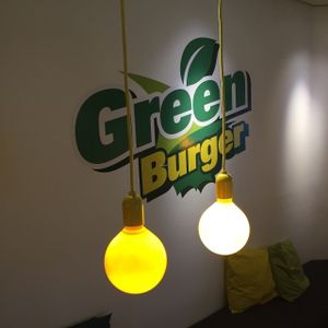 Nice decor! at GreenBurger - Vesterbrogade in Copenhagen