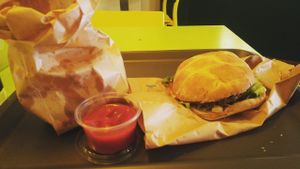 Delicious, filling meal!  at GreenBurger - Vesterbrogade in Copenhagen