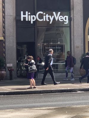 Street signage   at HipCityVeg - Broad St in Philadelphia