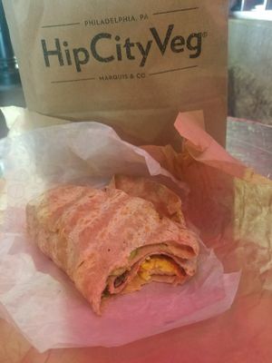 Breakfast Wrap at HipCityVeg - Broad St in Philadelphia